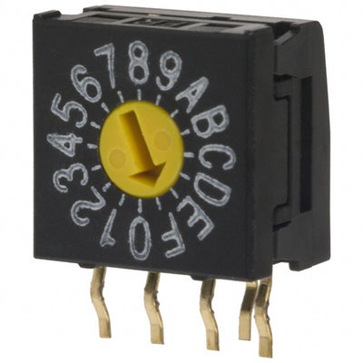 FR01FC16H-S by NKK Switches - SW ROTARY DIP HEX COMP 100MA 5V