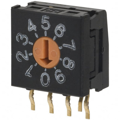FR01FR10H-S by NKK Switches - SWITCH ROTARY DIP BCD 100MA 5V