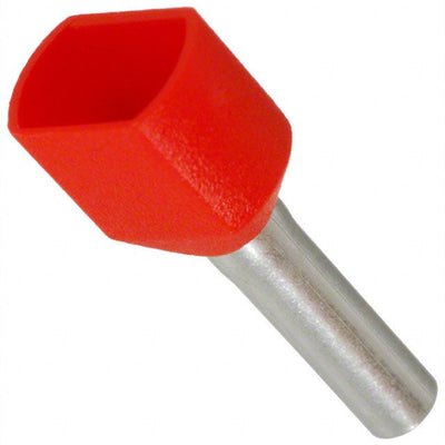 FTD77-8-D by Panduit Corp - CONNECTOR FERRULE DIN TWO X 18AWG RED