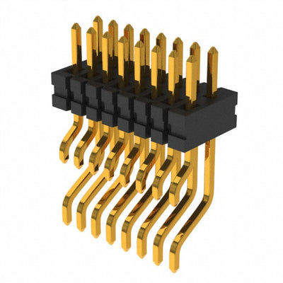 FTE-108-01-G-DH by Samtec Inc. - CONNECTOR HEADER SMD R/A 16POS 0.8MM