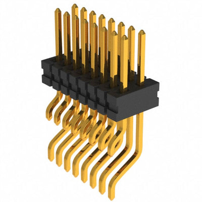 FTE-108-02-G-DH by Samtec Inc. - CONNECTOR HEADER SMD R/A 16POS 0.8MM