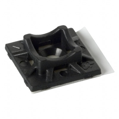 FTH-5A-RT-UVB-M by Essentra Components - CABLE TIE HLDR QUAD ADH BLACK