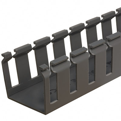 G1.5X1.5LG6 by Panduit Corp - WIRE DUCT SLOTTED SCREW 6' GRAY