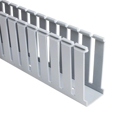 G1.5X4LG6 by Panduit Corp - WIRE DUCT SLOTTED SCREW 6' GRAY