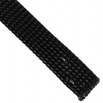 G110NF12 BK002 by Alpha Wire - EXPAND SLEEVING 1/4"" X 500' BLK