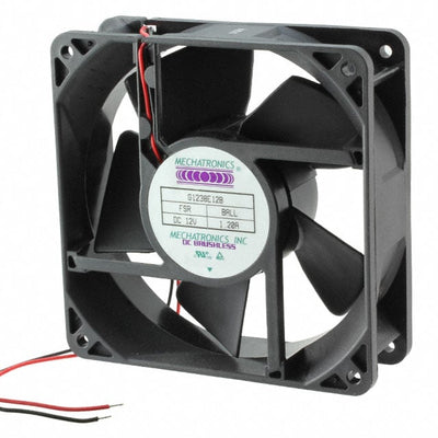 G1238E12B-FSR by Mechatronics Fan Group - FAN AXIAL 119X38MM 12VDC WIRE