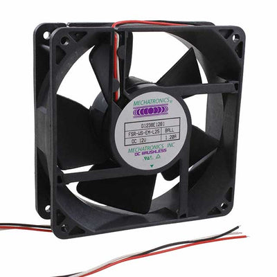 G1238E12B1-FSR-WS-EM-L25 by Mechatronics Fan Group - FAN AXIAL 120X38MM 12VDC WIRE