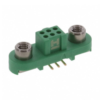 G125-FS10605F2P by Harwin Inc. - CONNECTOR RECPT 6POS 0.049 GOLD SMD