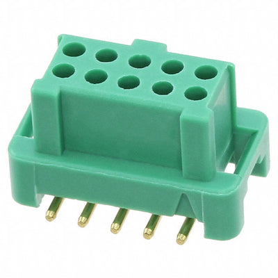 G125-FS11005L0P by Harwin Inc. - CONNECTOR RECPT 10POS 0.049 GOLD SMD