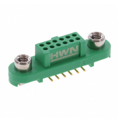 G125-FS11205F2P by Harwin Inc. - CONNECTOR RECPT 12POS 0.049 GOLD SMD