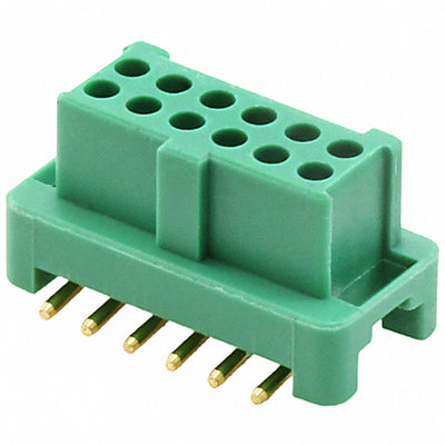 G125-FS11205L0P by Harwin Inc. - CONNECTOR RECPT 12POS 0.049 GOLD SMD