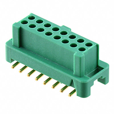 G125-FS11605L0P by Harwin Inc. - CONNECTOR RECPT 16POS 0.049 GOLD SMD