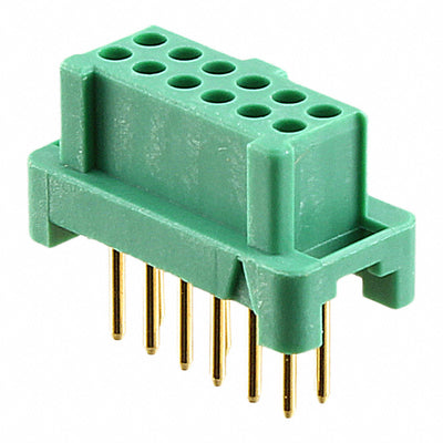 G125-FV11205L0P by Harwin Inc. - CONNECTOR RECPT 12POS 0.049 GOLD PCB