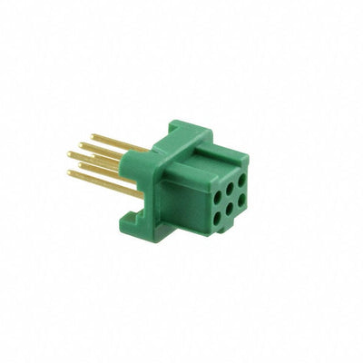 G125-FV20605L0P by Harwin Inc. - CONNECTOR RECPT 6POS 0.049 GOLD PCB