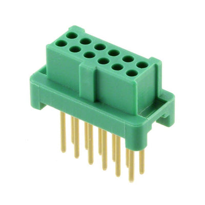 G125-FV21205L0P by Harwin Inc. - CONNECTOR RECPT 12POS 0.049 GOLD PCB