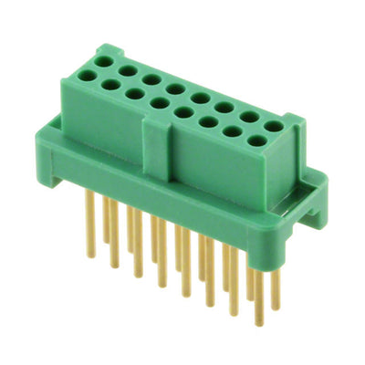 G125-FV21605L0P by Harwin Inc. - CONNECTOR RECPT 16POS 0.049 GOLD PCB