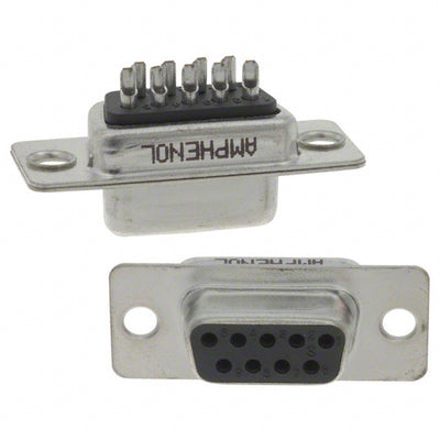 G17S0900110EU by Amphenol ICC (Commercial Products) - CONNECTOR D-SUB RCPT 9POS SLDR CUP