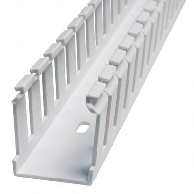 G1X1.5WH6 by Panduit Corp - WIRE DUCT SLOTTED SCREW 6' WHITE