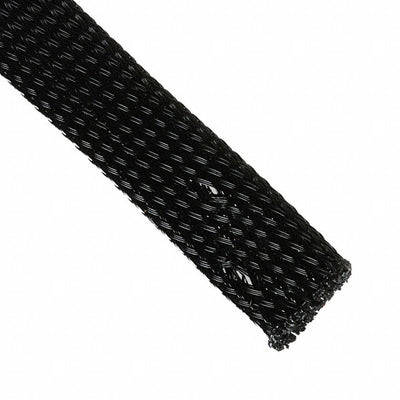 G1101/2 BK005 by Alpha Wire - EXPAND SLEEVING 1/4"" X 100' BLK