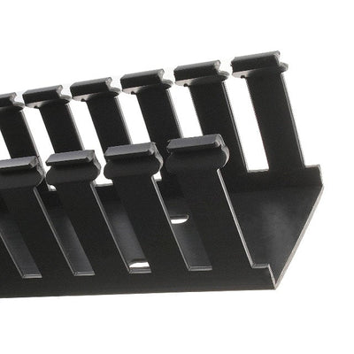 G2X2BL6 by Panduit Corp - WIRE DUCT SLOTTED SCREW 6' BLACK