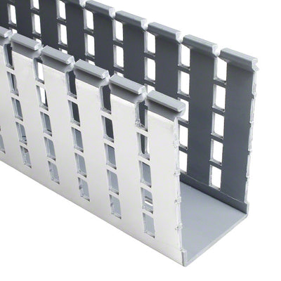 G2X4LG6EMI by Panduit Corp - WIRE DUCT SLOTTED SCREW 6' GRAY