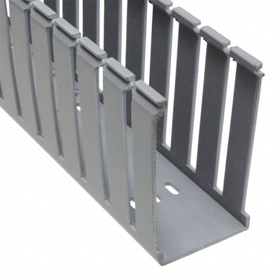 G2X4LG6 by Panduit Corp - WIRE DUCT SLOTTED SCREW 6' GRAY