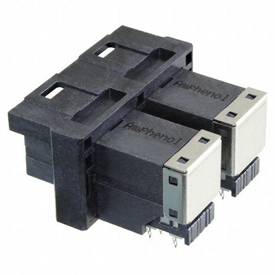 G40H12331HR by Amphenol ICC (Commercial Products) - CONNECTOR MINI HD SAS RCPT 1X2 72P RA