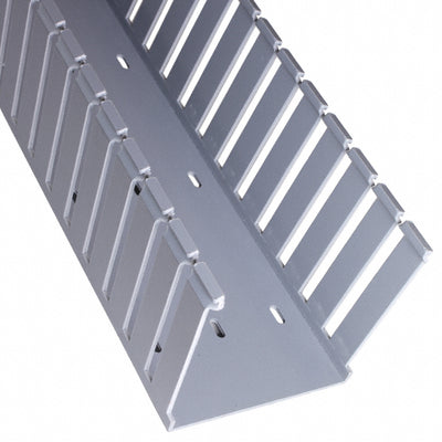 G4X4LG6 by Panduit Corp - WIRE DUCT SLOTTED SCREW 6' GRAY