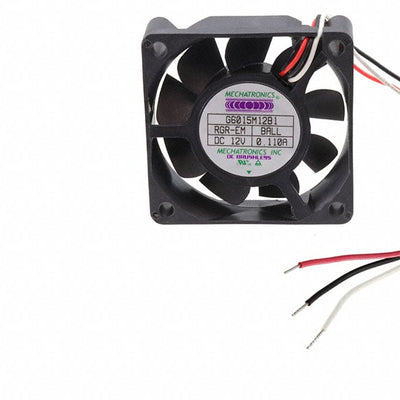 G6015M12B1-RGR-EM by Mechatronics Fan Group - FAN AXIAL 60X15.3MM 12VDC WIRE