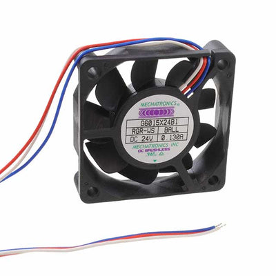 G6015X24B1-RGR-WS by Mechatronics Fan Group - FAN AXIAL 60X15.3MM 24VDC WIRE