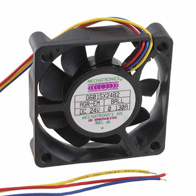 G6015X24B2-AGR-EM by Mechatronics Fan Group - FAN AXIAL 60X15.3MM 24VDC WIRE