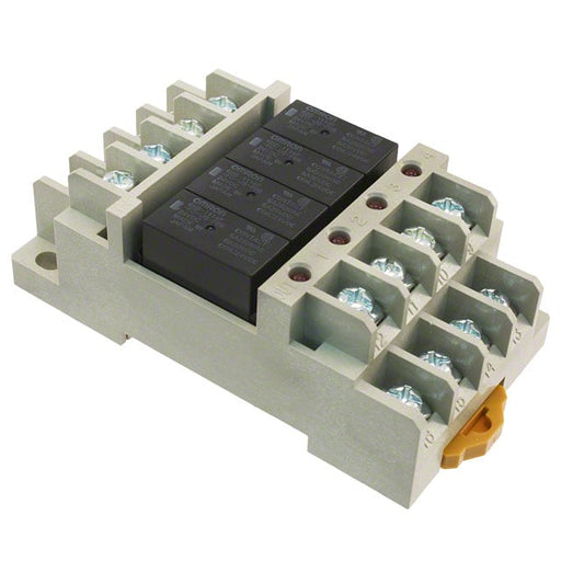P6BF4BNDDC12 by Omron Electronics Inc-EMC Div - RELAY SOCKET DIN RAIL G3S4 G6B-4