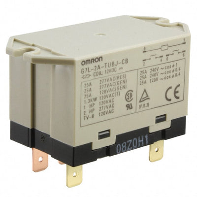 G7L-2A-TUB-J-CB-DC12 by Omron Electronics Inc-EMC Div - RELAY GEN PURPOSE DPST 25A 12V