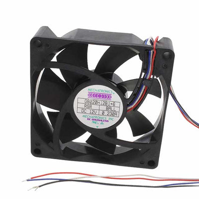 G8020H12B1+6-RSR by Mechatronics Fan Group - FAN AXIAL 80X20.8MM 12VDC WIRE