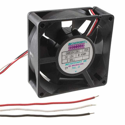 G8032H12B1-RSR-EM by Mechatronics Fan Group - FAN AXIAL 80X32MM 12VDC WIRE