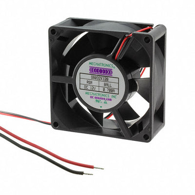 G8032X12B-RSR by Mechatronics Fan Group - FAN AXIAL 80X32MM 12VDC WIRE