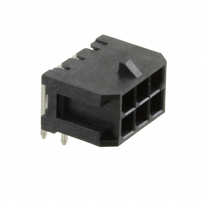 G881A06001TEU by Amphenol ICC (Commercial Products) - CONNECTOR HEADER R/A 6POS 3MM