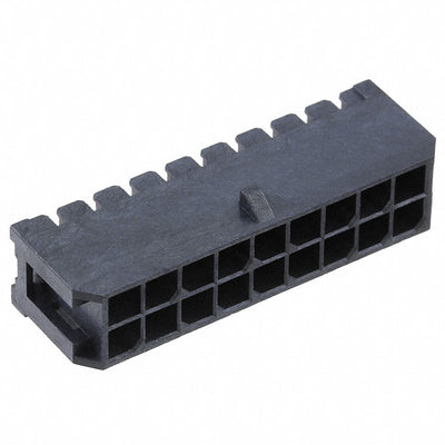 G881A18001TEU by Amphenol ICC (Commercial Products) - CONNECTOR HEADER R/A 18POS 3MM