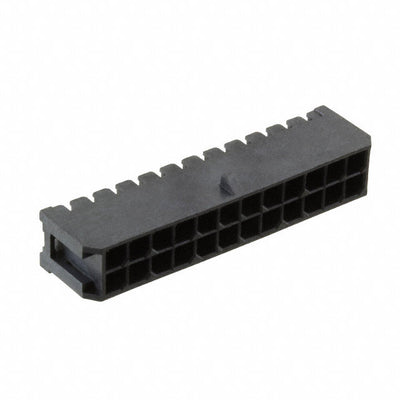 G881A24001TEU by Amphenol ICC (Commercial Products) - CONNECTOR HEADER R/A 24POS 3MM