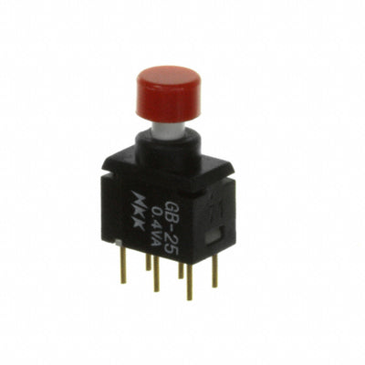 GB25AP-XC by NKK Switches - PUSH SWITCH DPDT 0.4VA 28V