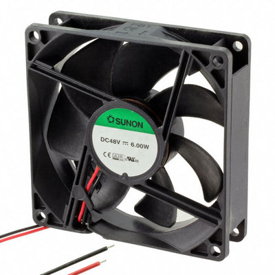 GE92254B1-000U-AC9 by Sunon Fans - FAN AXIAL 92X25MM 48VDC WIRE