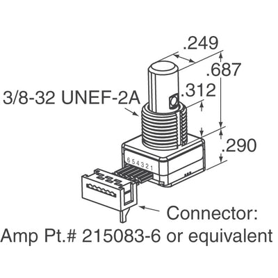 62S11-H0-PH by Grayhill Inc. - ROTARY ENCODER OPTICAL 32PPR