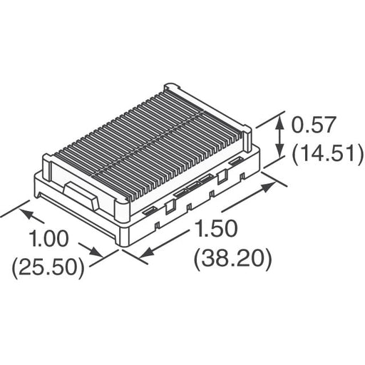 55741-201 by Amphenol ICC (FCI) - CONNECTOR DIFF ARRAY RCPT 200POS SMD