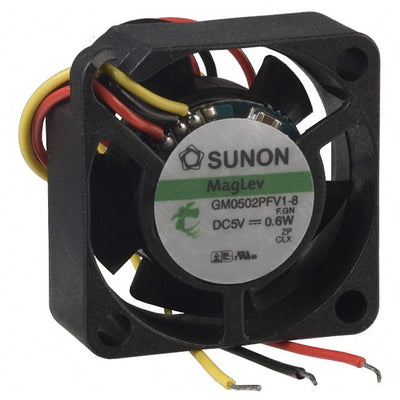 GM0502PFV1-8.F.GN by Sunon Fans - FAN AXIAL 25X10MM VAPO 5VDC WIRE