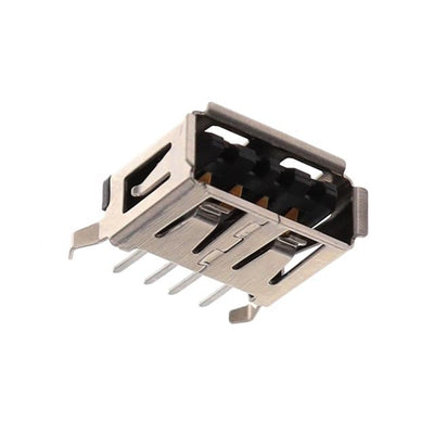 GSB11122BNEU by Amphenol ICC (Commercial Products) - USB2.0 A RECEPT,STRAIGHT TYPE