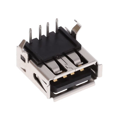 GSB12121031EU by Amphenol ICC (Commercial Products) - USB2.0 A RECEPT,RIGHT ANGLE TYPE