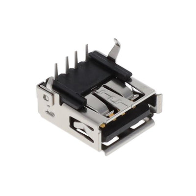 GSB12121RSKHR by Amphenol ICC (Commercial Products) - USB2.0 A RECEPT,RIGHT ANGLE TYPE