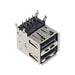 GSB12221LFRSPEU by Amphenol ICC (Commercial Products) - USB2.0, A, R/A STACK DIP