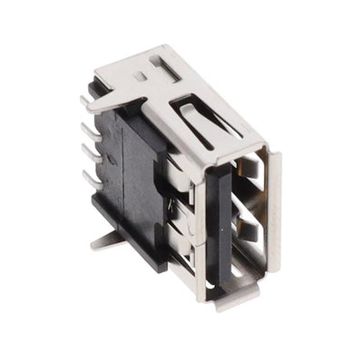 GSB14121P3EU by Amphenol ICC (Commercial Products) - USB2.0 A RECEPT,RIGHT ANGLE, SMT