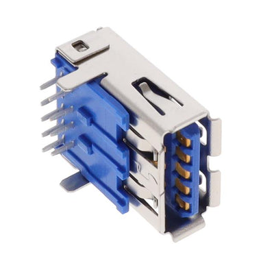 GSB31113995H4HR by Amphenol ICC (Commercial Products) - USB3.0, A, RECEPTACLE, RIGHT ANG